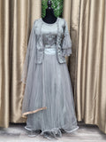 Party wear Lehenga in Grey Color