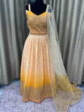 Party wear Lehenga in Yellow  Color