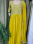 Party wear Anarkali Dress in Yellow Color