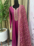 Party wear Dress in Plum Color