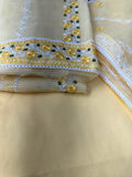 Unstitched Suit Material- 396 Yellow