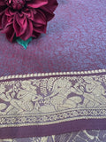 Thistle Banarasi Silk Saree