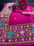 Fushia Saree with Bead Work