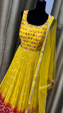 Party wear Dresses in Yellow Color