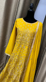 Party wear Dresses in Yellow Color