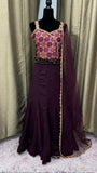 Party wear Dresses in Plum Color