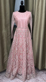 Party wear Anarkali Suit in Light Pink Colour