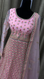 Party wear Anarkali Suit in Pink  Color