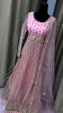 Party wear Anarkali Suit in Pink  Color