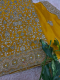 Unstitched Suit Material- 500M- Mustard Yellow