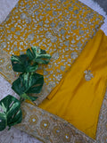 Unstitched Suit Material- 500M- Mustard Yellow