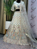 Party wear Lehenga in Ivory White Color - 7735PLH197