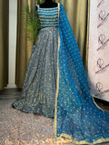 Party wear Lehenga in Blue Color - 7735PLH200