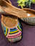 Vibrant Multicolor Beaded Punjabi Jutti - Handcrafted Ethnic Footwear with Artistic Embroidery