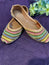 Multicolor Beaded Punjabi Jutti – Handcrafted Ethnic Footwear with Pearl & Thread Embellishments for Weddings & Festive Wear