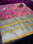 Luxury Pink and Gold Embroidered Rumala Sahib Set – Premium Sikh Prayer Cloth with Zari Border