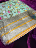 Elegant Multicolor Rumala Sahib Set – Premium Sikh Prayer Cloth with Gold Embroidery & Zari Border