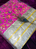 Elegant Multicolor Rumala Sahib Set – Premium Sikh Prayer Cloth with Gold Embroidery & Zari Border