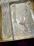 Royal Groom Kalgi & Multi-Layer Pearl Haar Set | Indian Wedding Safa & Sherwani Accessory Design 1