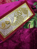 Luxurious Wedding Gift Box – Velvet & Gold-Plated Keepsake Box for Shagun & Jewelry Design 3