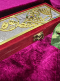 Luxurious Wedding Gift Box – Velvet & Gold-Plated Keepsake Box for Shagun & Jewelry Design 3