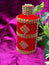 Traditional Wedding Oil Can – Handcrafted Velvet & Gold Embellished Mustard Oil Bottle for Rituals