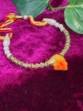 Elegant Wedding Ganna (Kalawa) – Sacred Thread Bracelet with Pearls, Beads & Tassel for Rituals D3